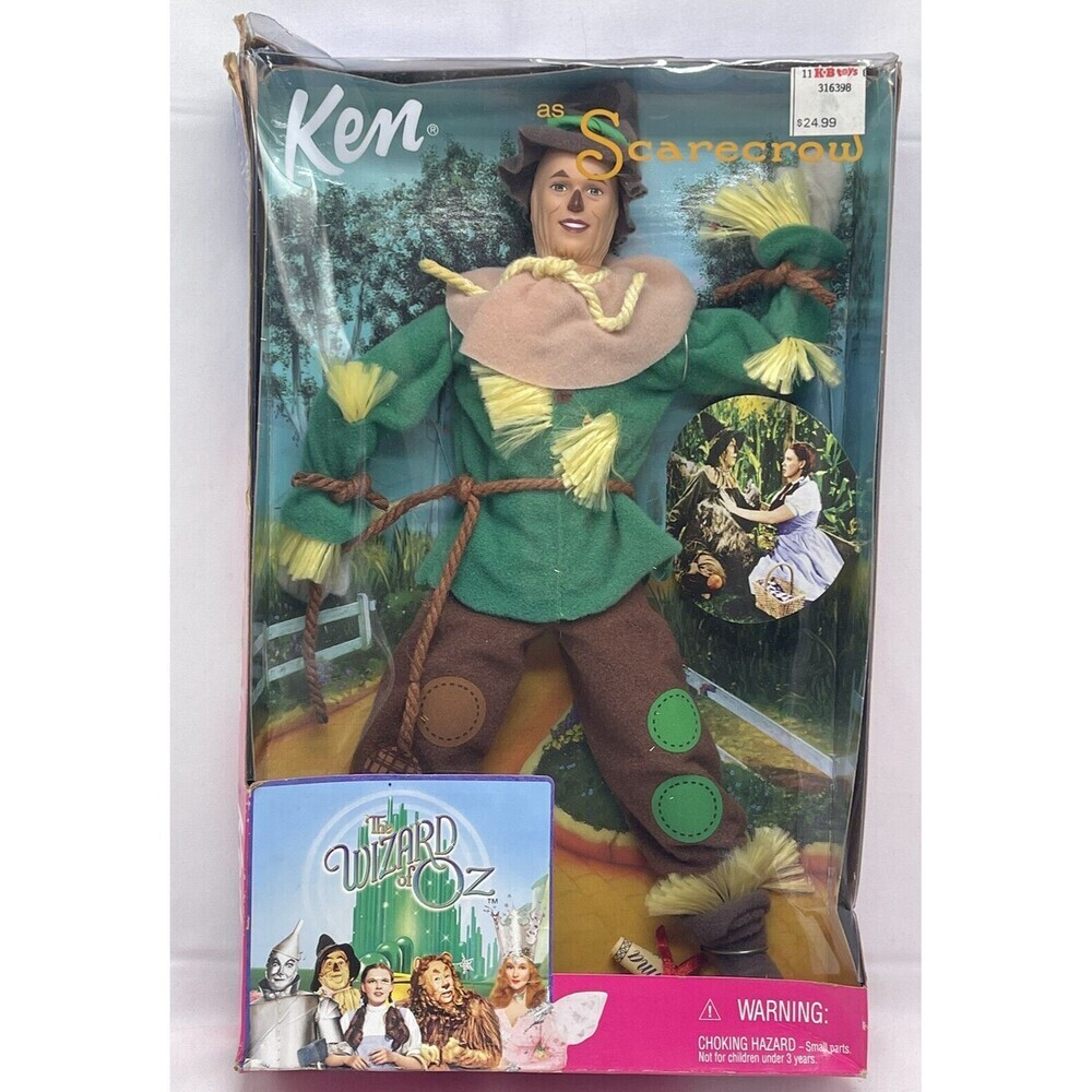 Mattel Ken as Scarecrow The Wizard of Oz Doll 1999 Vintage Damage Box